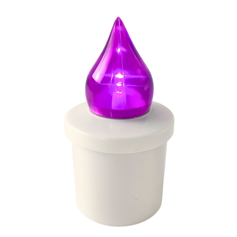 LED insert for SUBITO Comet chapel candles, purple, up to 2400h, 1 pc.