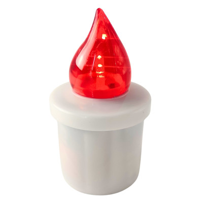 LED insert for SUBITO Comet chapel candles, red, up to 2400h, 1 pc. 2