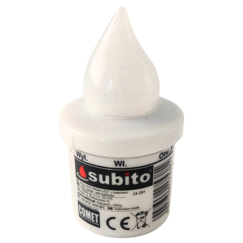 LED insert for SUBITO Comet RGB multicolor chapel candles up to 2400h 1 pc.