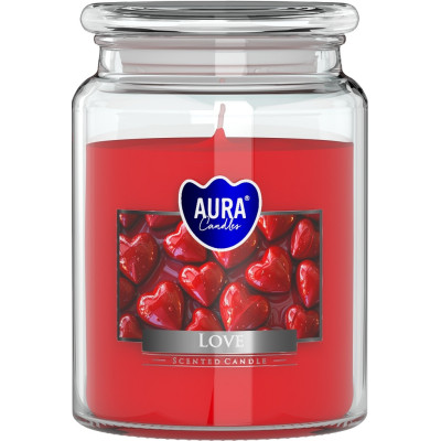 Świeca zapachowa BISPOL Aura snd99-105 (Love) ~100h