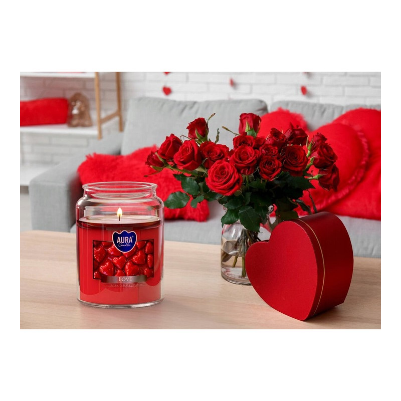Vonná sviečka BISPOL Aura snd99-105 (Love) ~100h