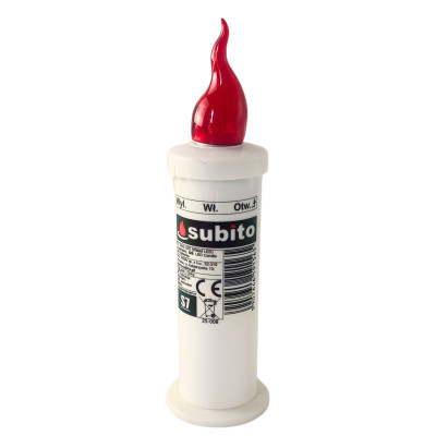 LED insert for SUBITO S7 chapel candles red up to 1200h 1 pc.