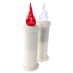 LED vložka pre kaplnkové sviečky SUBITO S7 červená až 1200h 1 ks.