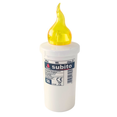 Wkład LED do zniczy kapliczek SUBITO S6 żółty do 1200h 1szt.