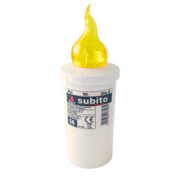 LED insert for SUBITO S6 chapel candles yellow up to 1200h 1 pc.