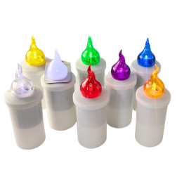 LED insert for SUBITO S6 chapel candles yellow up to 1200h 1 pc.