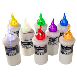 LED insert for SUBITO S6 chapel candles yellow up to 1200h 1 pc.