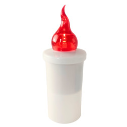 LED insert for SUBITO S6 chapel candles red up to 1200h 1 pc.