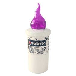 LED insert for SUBITO S6 chapel candles, purple, up to 1200h, 1 pc.
