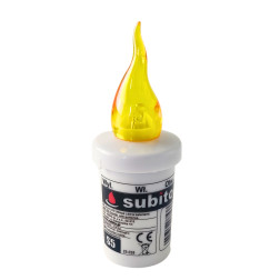 LED insert for SUBITO S5 chapel candles, yellow, up to 1200h, 1 pc.