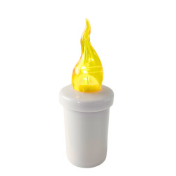 LED insert for SUBITO S5 chapel candles, yellow, up to 1200h, 1 pc.
