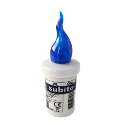 LED insert for SUBITO S5 chapel candles, blue, up to 1200h, 1 pc.