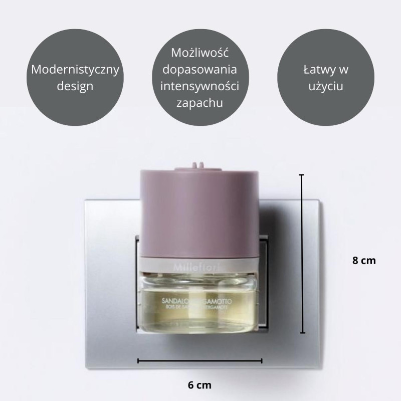 MILLEFIORI ARIA Magnolia Blossom Wood vložka do elektrického difúzora 20ml