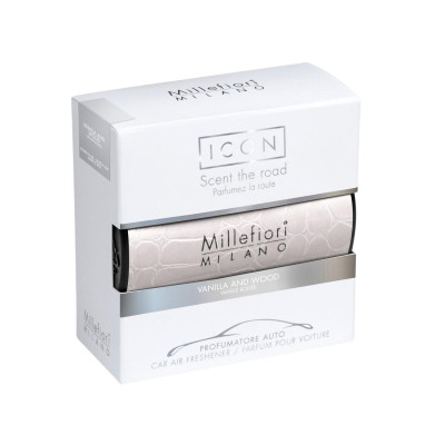 Car air freshener for grille MILLEFIORI Milano ICON VANILLA AND WOOD