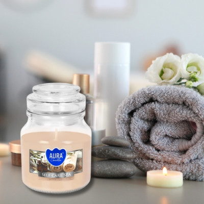 Świeca zapachowa BISPOL Aura snd71-363 (Self care SPA) ~28h 2