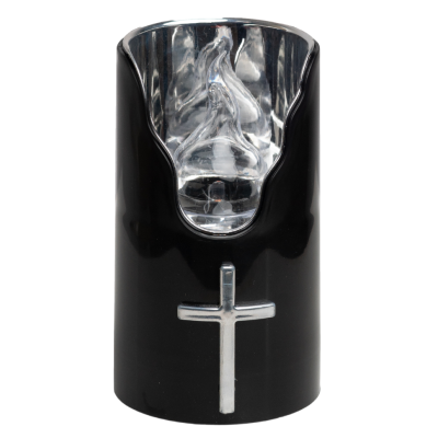 Wkład LED do zniczy kapliczek SUBITO C707 H125 czarny srebrny/biały 1 sztuka