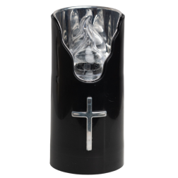 LED insert for SUBITO C707 H150 chapel candles black silver/white 1 pc.