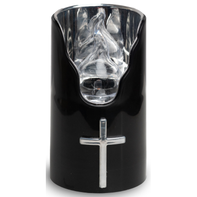 Subito C707 H125 LED candle inserts 6 pieces black silver white (593) 2