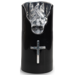 Subito C707 H150 LED candle inserts 6 pieces black silver white (489)