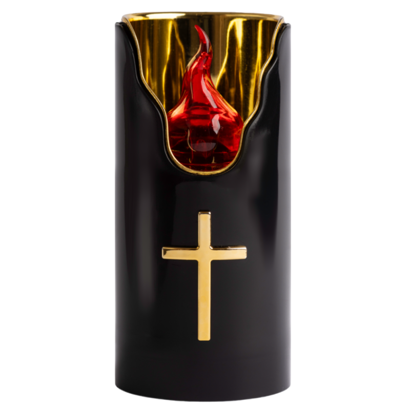 Subito C707 H150 LED candle inserts 6 pieces black gold-red (486)