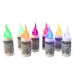 Wkłady do zniczy LED Subito S2 24 sztuk żółte