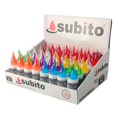 Subito S2 LED candle inserts, 48 pieces, mix