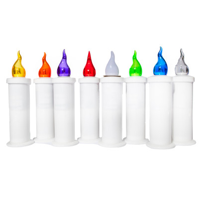 Wkłady LED do zniczy kapliczek SUBITO S7 mix 24 sztuki 2