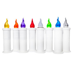 Wkłady LED do zniczy kapliczek SUBITO S7 mix 24 sztuki