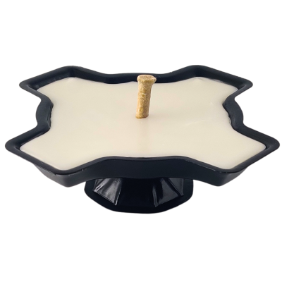 Znicz metalowy otwarty ZM koniczyna biała 8-10h 1 szt