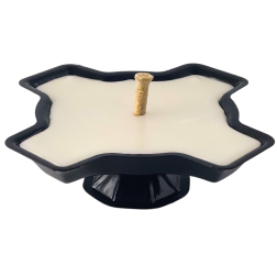 Open metal candle ZM white clover 8-10h 1 pc.