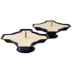 Open metal candle ZM white clover 8-10h 1 pc.