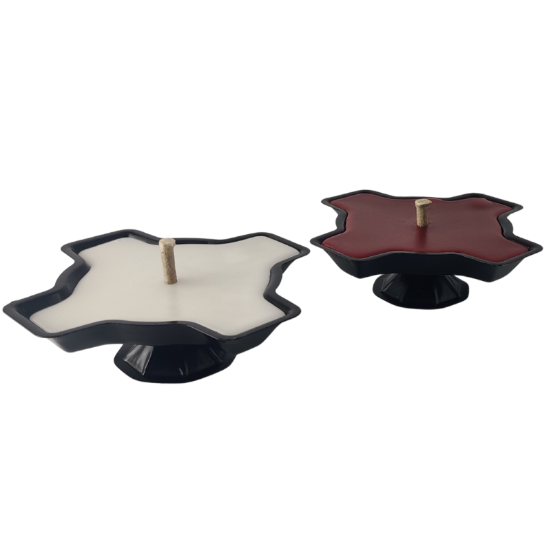 Otevřená kovová svíčka ZM bílý jetel 8-10h 1 ks.