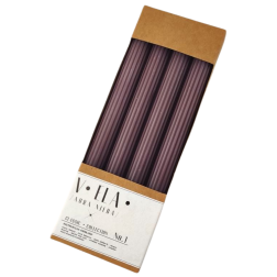 Tischkerzen RAK (08991) VELA Pencil 22/230 Brombeere ~8h 4St.