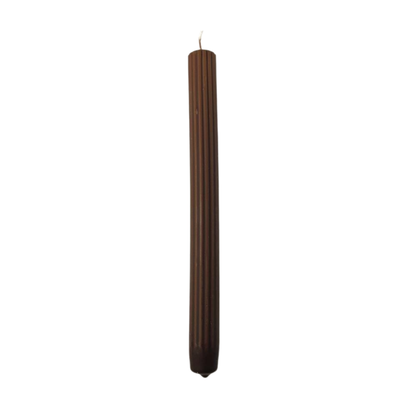 RAK table candles (08983) VELA Pencil 22/230 brown ~8h 4pcs.