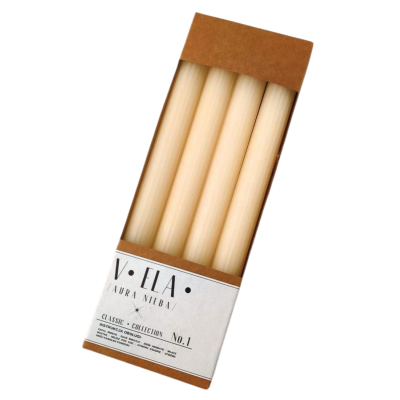 Tafelkerzen RAK (08986) VELA Pencil 22/230 creme ~8h 4 Stk.