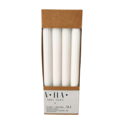 Świece stołowe RAK (09216) VELA Ołówek 22/230 biały ~8h 4szt.