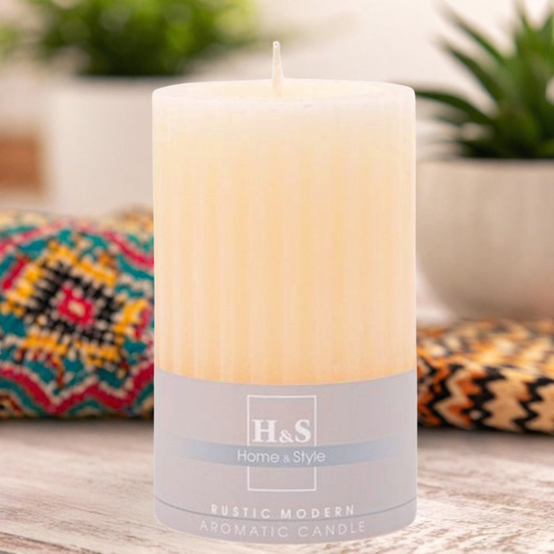 RAK grooved scented candle (09283) Aromatic grapefruit 80/120 ~62h