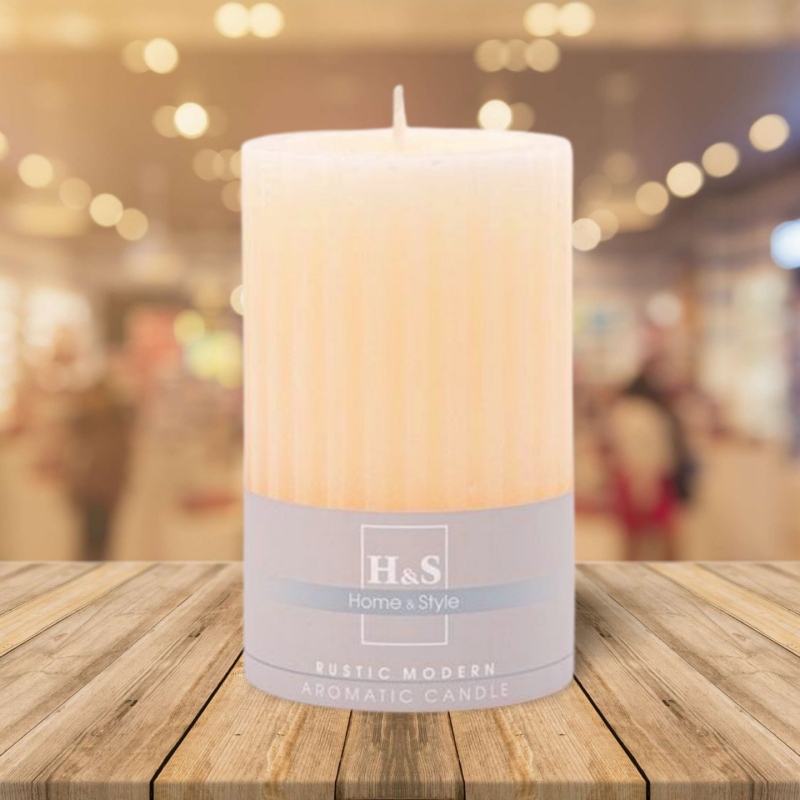 RAK grooved scented candle (09283) Aromatic grapefruit 80/120 ~62h