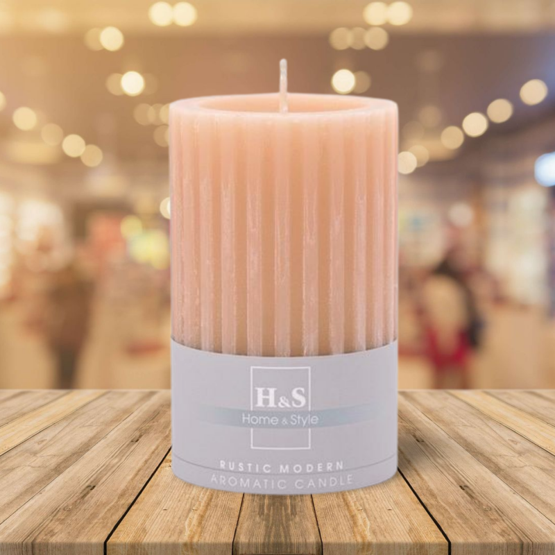 Świeca zapachowa ryflowana RAK (09281) Perfum męski 80/120 ~62h