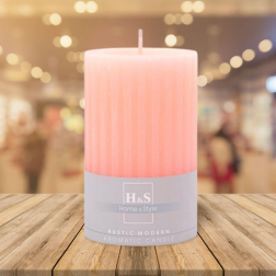 RAK grooved scented candle (09285) Women's perfume 80/120 ~62h