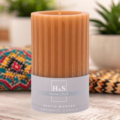 Scented grooved candle RAK (09279) Sweet coffee 80/120 ~62h 2