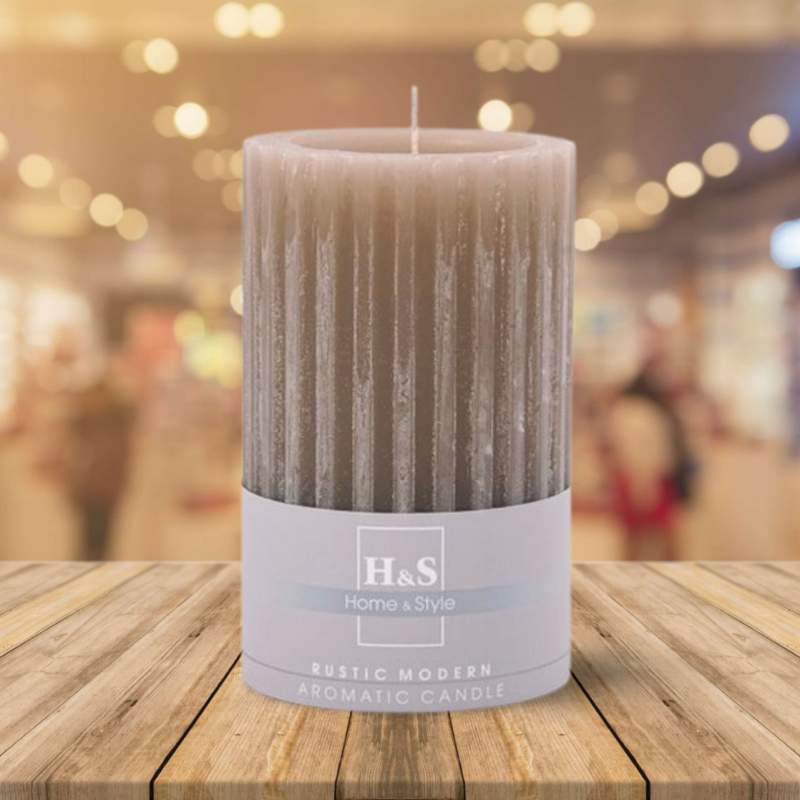 Vonná sviečka s drážkou RAK (09282) Pánsky parfum 80/120 ~62h