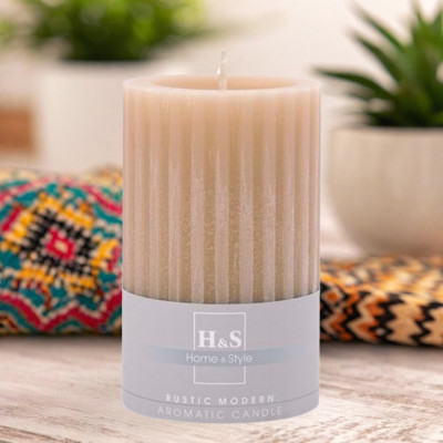 Świeca zapachowa ryflowana RAK (09280) Perfum męski 80/120 ~62h 2