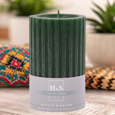 Scented grooved candle RAK (09287) Green tea 80/120 ~62h 2