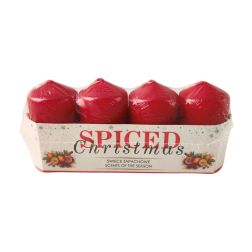 RAK scented pillar candle (09380) Apple with cinnamon 40/70 ~7h 4 pcs.