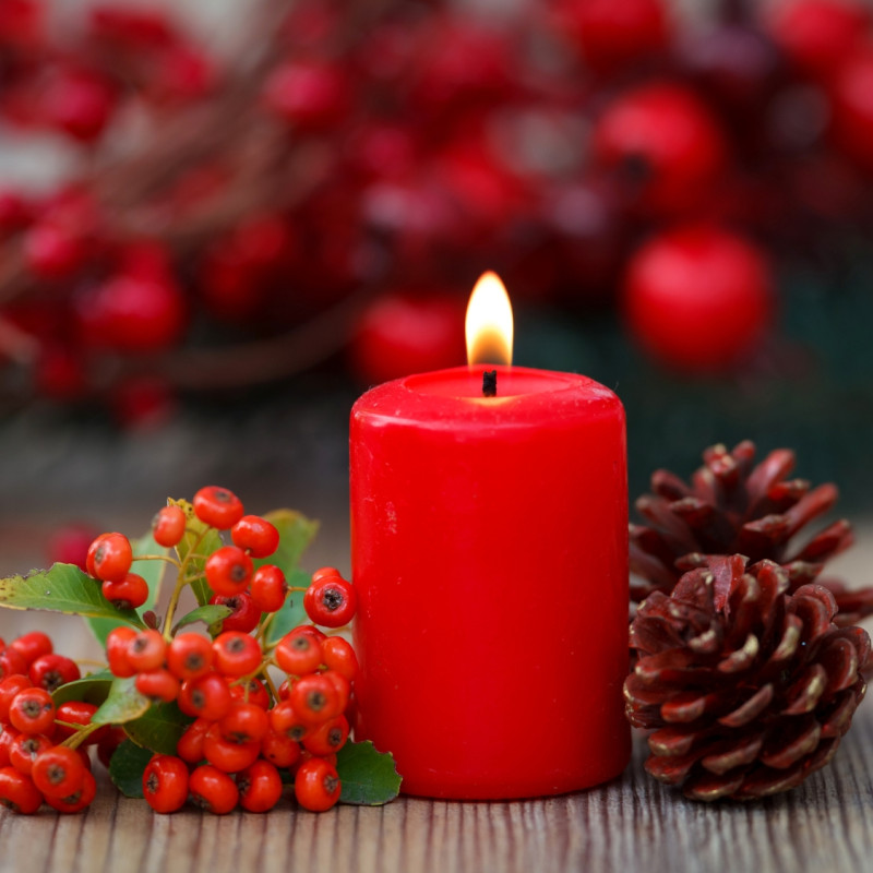 RAK scented pillar candle (09380) Apple with cinnamon 40/70 ~7h 4 pcs.