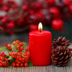 RAK scented pillar candle (09380) Apple with cinnamon 40/70 ~7h 4 pcs.