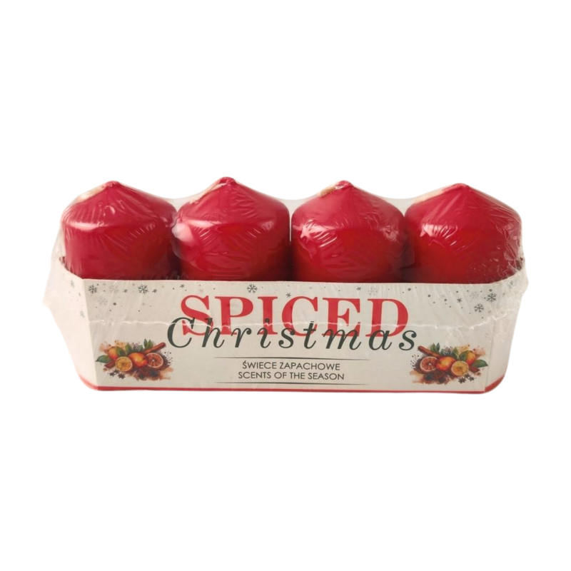 RAK scented pillar candle (09380) Orange with cloves 40/70 ~7h 4pcs.