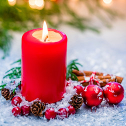 RAK scented pillar candle (09380) Vanilla 40/70 ~7h 4pcs.