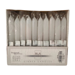 RAK table candles (07753) Home & Style 20/170 white ~6h 30pcs.